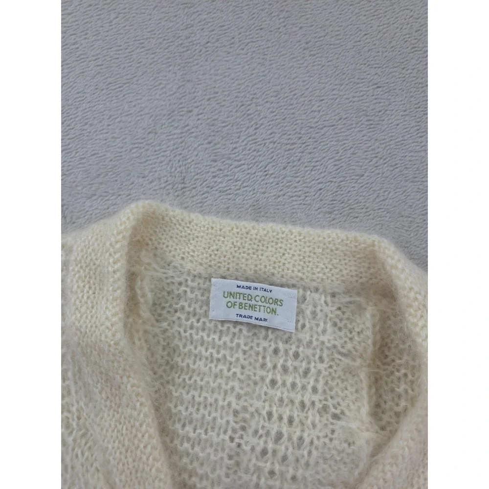 Vintage Colors of Benetton Mohair‎ Cardigan Sweater Womens XS Wool Button - Picture 6 of 10